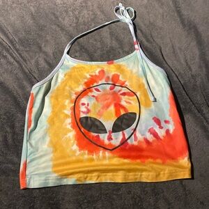 Neck tied crop top